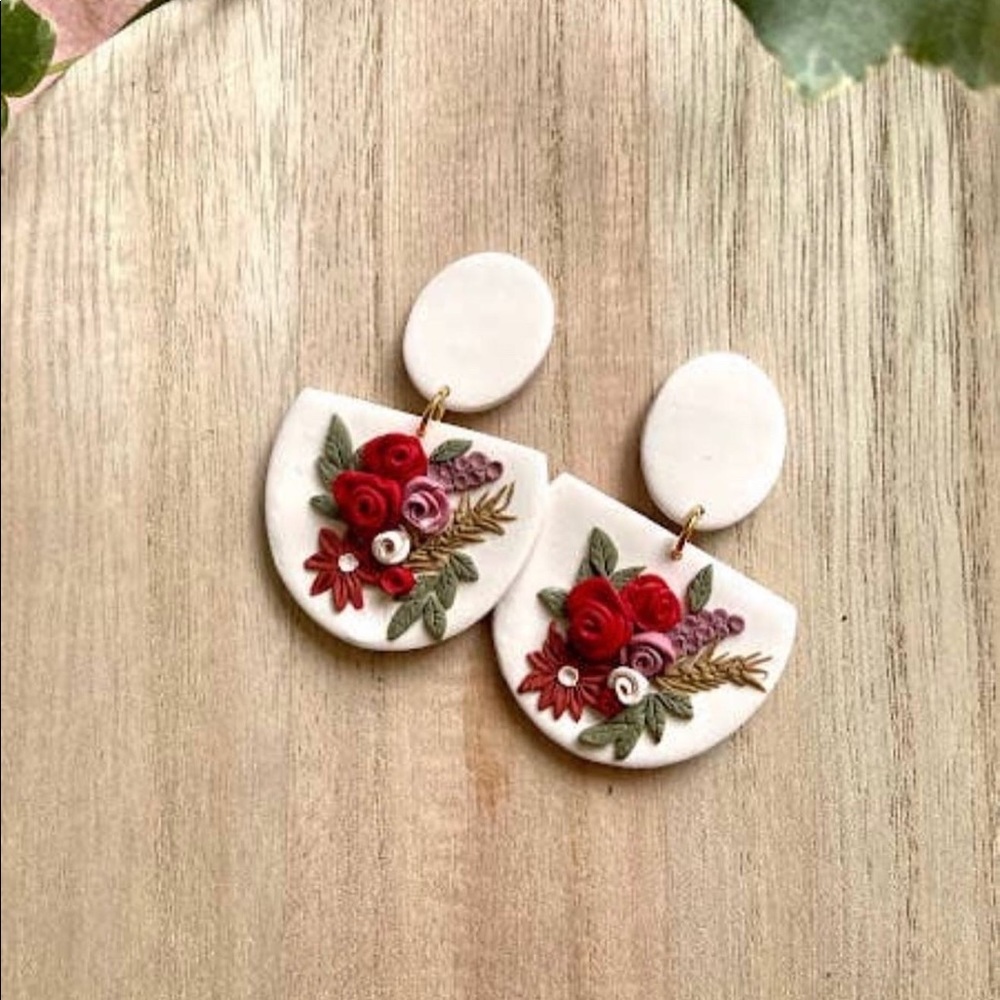 Bridal Floral Earrings
